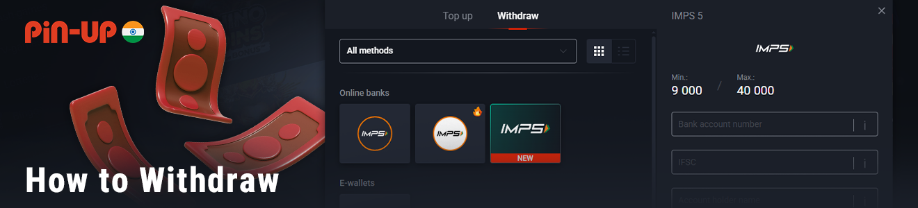 Guide on Withdrawing Funds from Your Pin-Up Account